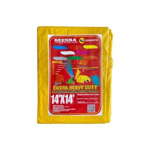 Lona Extra Heavy Duty Reforzada Amarillo 4x4m