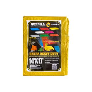 Lona Extra Heavy Duty Reforzada Amarillo 4x5m