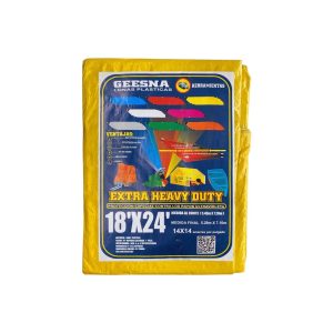 Lona Extra Heavy Duty Reforzada Amarillo 5x7m