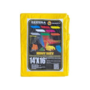 Lona Heavy Dut Ligera Amarilla 4x5m