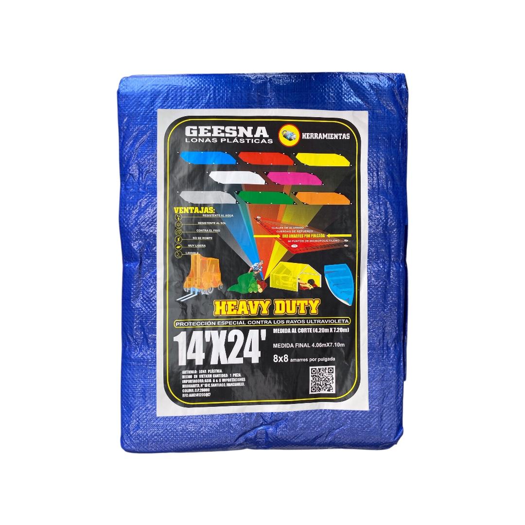 Lona Heavy Dut Ligera Azul 4x7m