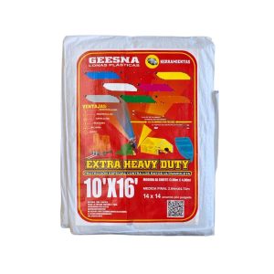 Lona Extra Heavy Duty Reforzada Blanco 3 x 5m