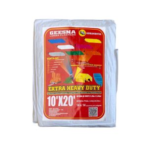 Lona Extra Heavy Duty Reforzada Blanco 3 x 6m