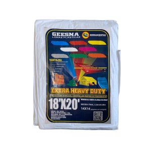 Lona Extra Heavy Duty Reforzada Blanco 5x6m