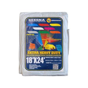 Lona Extra Heavy Duty Reforzada Blanco 5x7m