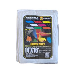 Lona Heavy Dut Ligera Blanco 4x5m