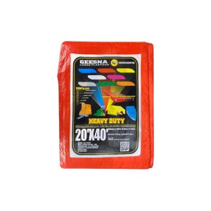 Lona Heavy Dut Ligera Naranja 6x12m