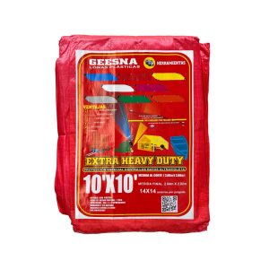 Lona Extra Heavy Duty Reforzada Rojo 3 x 3m