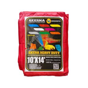 Lona Extra Heavy Duty Reforzada Rojo 3 x 4m