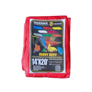 Lona Heavy Dut Ligera Rojo 4x6m