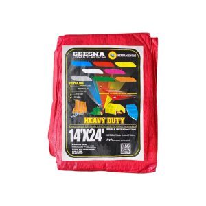 Lona Heavy Dut Ligera Roja 4x7m