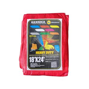 Lona Heavy Dut Ligera Rojo 5x7 m