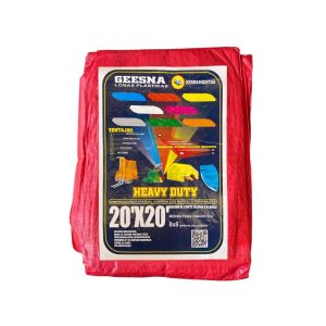Lona Heavy Dut Ligera Roja 6x6m