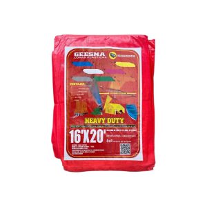 Lona Heavy Dut Ligera Roja 5x6 m