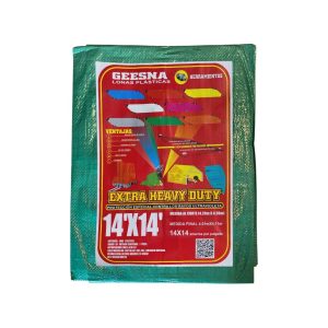 Lona Extra Heavy Duty Reforzada Verde 4x4m