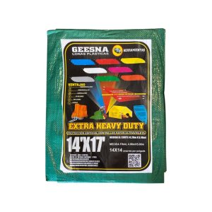 Lona Extra Heavy Duty Reforzada Verde 4x5m