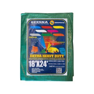 Lona Extra Heavy Duty Reforzada Verde 5x7m