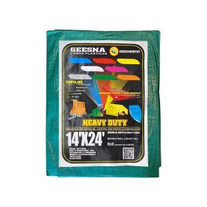 Lona Heavy Dut Ligera Verde 4x7m